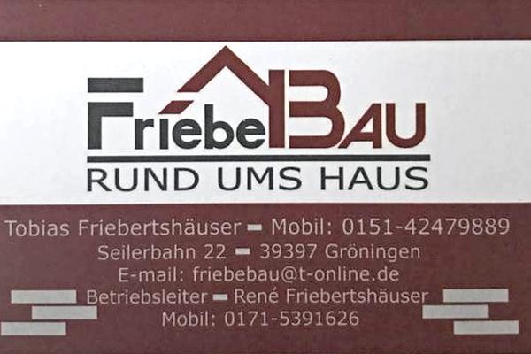 FriebeBau - Baubetrieb für Maurerarbeiten, Hochbau, Trockenbau, Wegebau, Garten- und Landschaftsbau