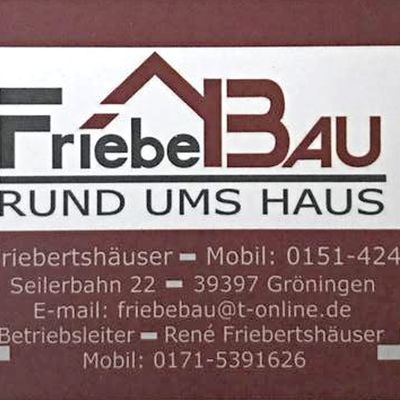 FriebeBau - Baubetrieb f&uuml;r Maurerarbeiten, Hochbau, Trockenbau, Wegebau, Garten- und Landschaftsbau