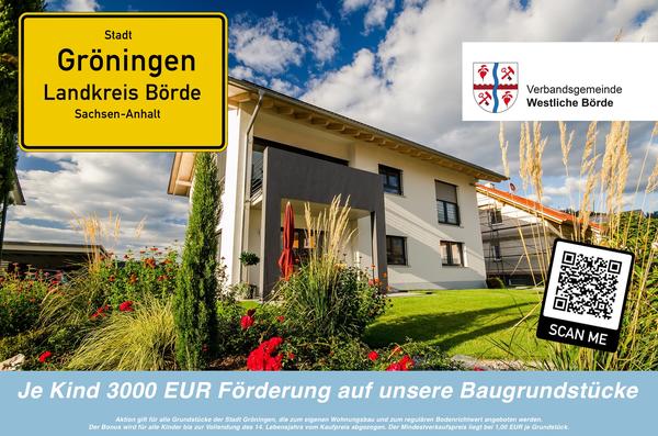 Baukindergeld - 3000,00 EUR Förderung pro Kind für Familien in Gröningen