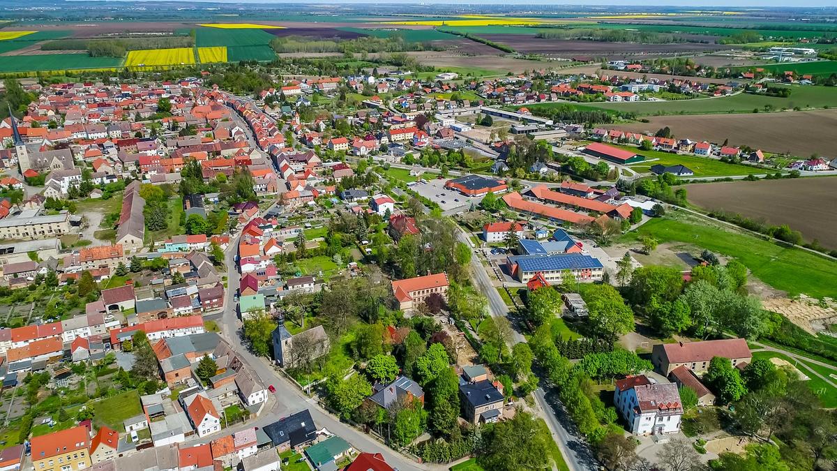 Luftbild Stadt Gröningen
