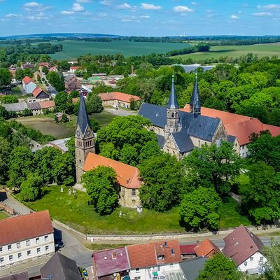 Kloster Hamersleben - Klosterkirche St. Pankratius - Stra&szlig;e der Romanik Sachsen-Anhalt im Landkreis B&ouml;rde
