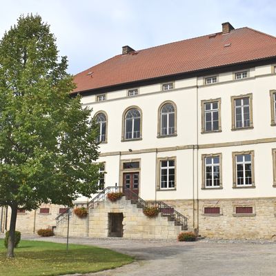 Das Herrhaus vom Guthof aus gesehen