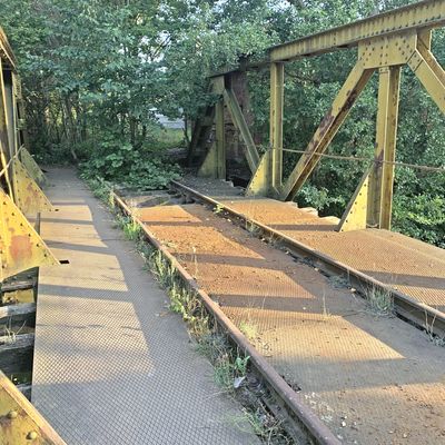 Bodebrücke im Zuckerpark Gröningen
