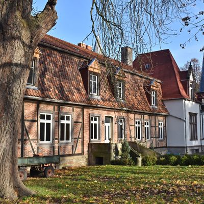 Blick auf das 1754 gebaute Inspektorenhaus