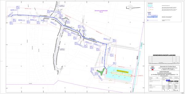 Planung Herstellung eines Ortsentwässerungsnetzes mit Regenwasserrückhaltung im Ortsteil Wulferstedt