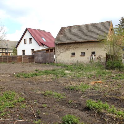 Baugrundstck Gemeinde Am Groen Bruch - Ansicht zum Nachbarn
