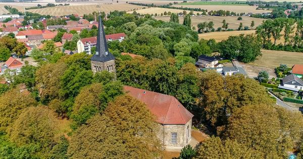 Luftaufnahme St. Petri Kirche Ausleben