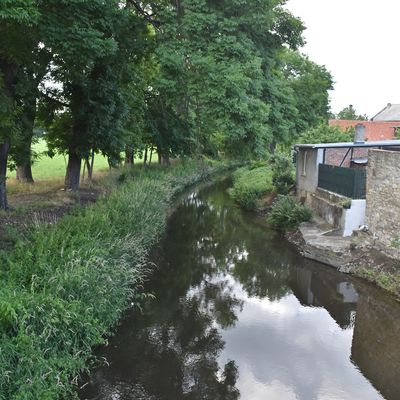 Das Bodewasser im Mhlengraben auf seinem Weg durch Grningen.