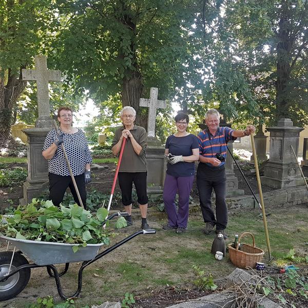 Foto v. l. n. r.: Heike Holste, Heinz Morgental, Andrea Kagelmann, Burkhard Rohm