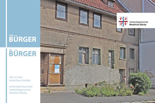 Immobilienanzeige von Brger zu Brger Marktstrae 1 in Grningen (Harz/Brde)