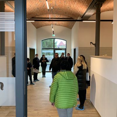 Eingangsbereich in das neue Gebäude der KITA Edelhof in Gröningen