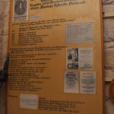 Auch der 1668 in Grningen geborene Theologe Jakob Friedrich Reimmann hat im Grninger Heimatmuseum seinen Platz.