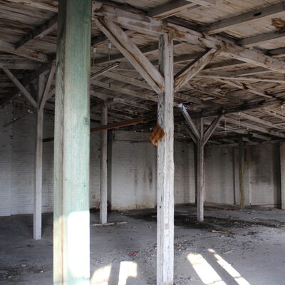 Dachstuhl Hollandkaufhalle Hamersleben