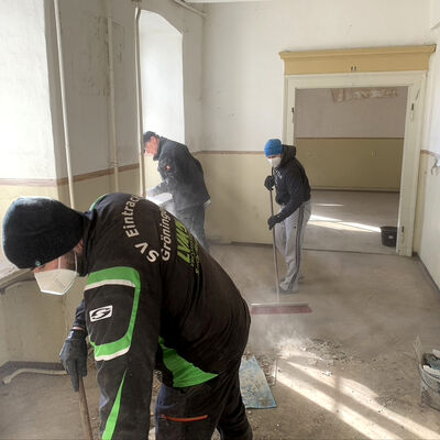 Arbeitseinsatz am Edelhof in Gröningen (12.März 2022)