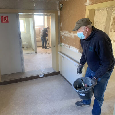 Arbeitseinsatz am Edelhof in Gröningen (12.März 2022)
