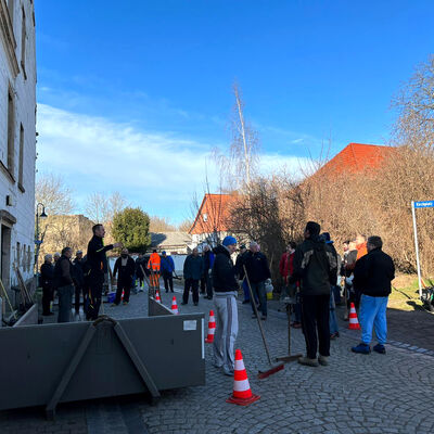 Arbeitseinsatz am Edelhof in Gröningen (12.März 2022)