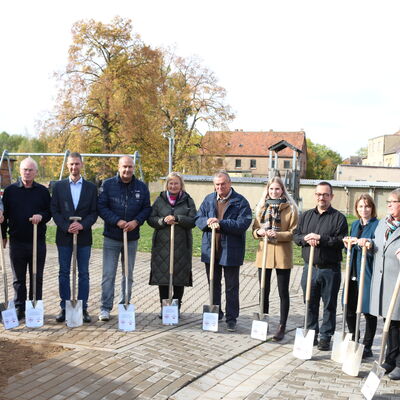 Spatenstich Ersatzneubau Grundschule Hamersleben