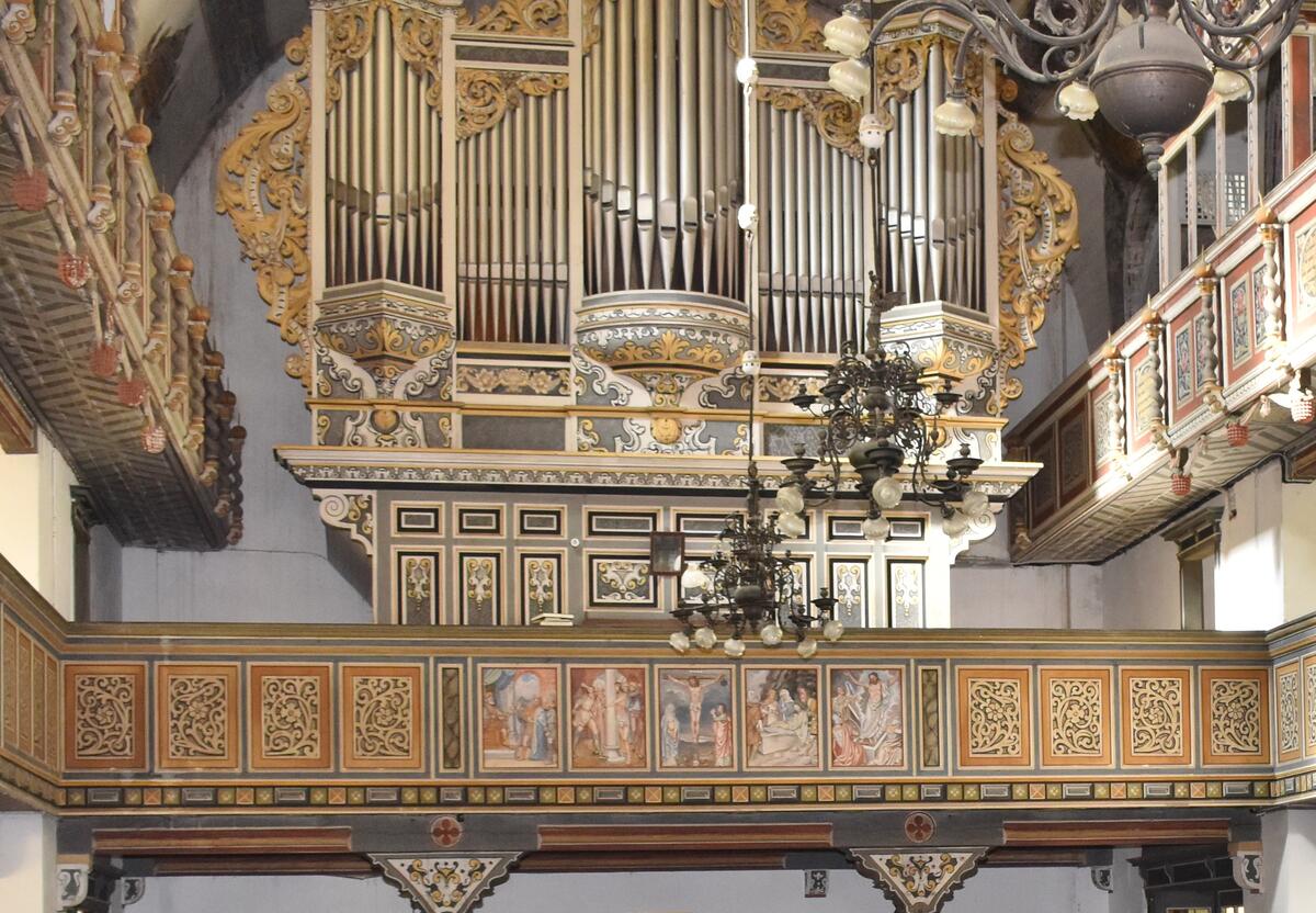 Die große Orgel der Gröninger Kirche Sankt Martini wurde im Jahr 1707 gebaut.