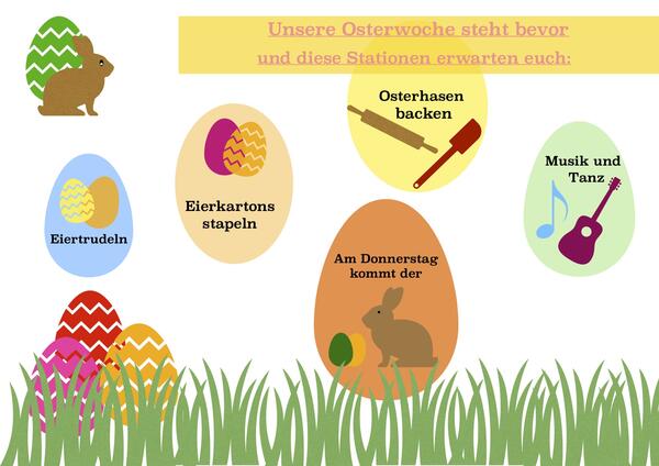 Unsere Osterwoche - Die Kita Rasselbande informiert