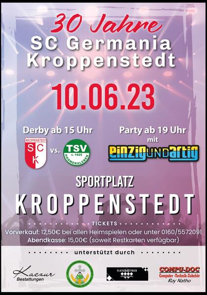 Veranstaltung SG Germanina Kroppenstedt