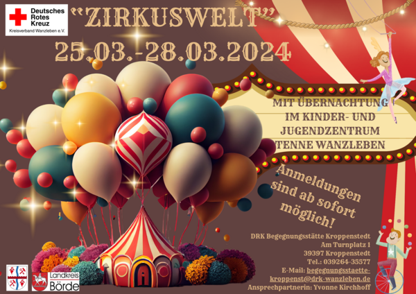 Ferienprojekt »Zirkuswelt« mit Übernachtung