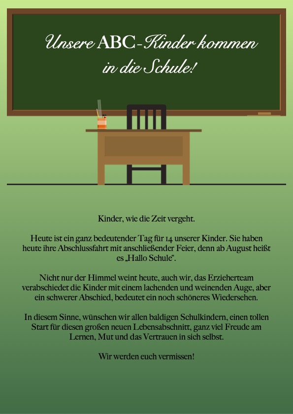 Unsere Woche- Die Kita Rasselbande informiert