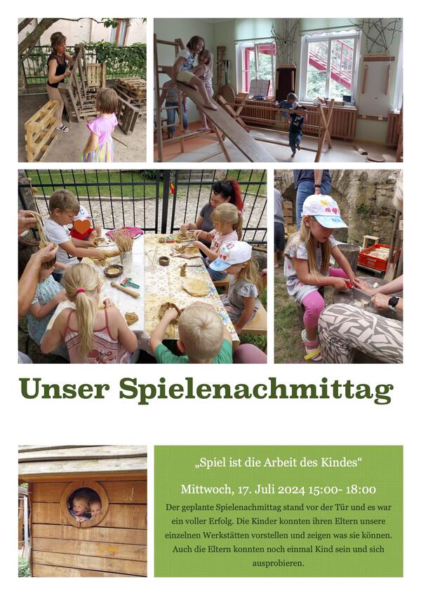 Unsere Woche- Die Kita Rasselbande informiert