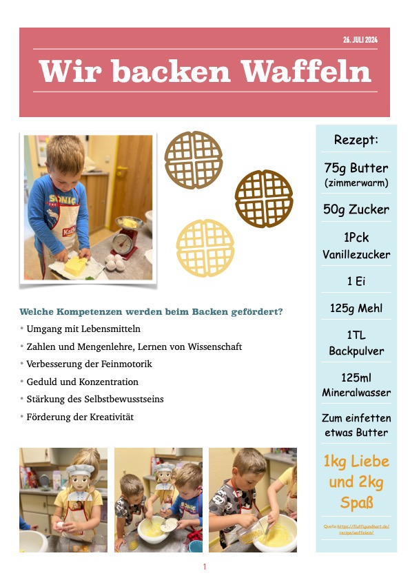 Unsere Woche- Die Kita Rasselbande informiert