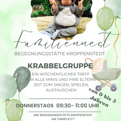 Familiennest - Krabbelgruppe im Familiennest der DRK-Begegnungsst&auml;tte Kroppenstedt