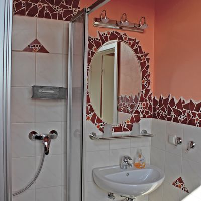 hochwertige Sanitrrume in der Pension Aigner