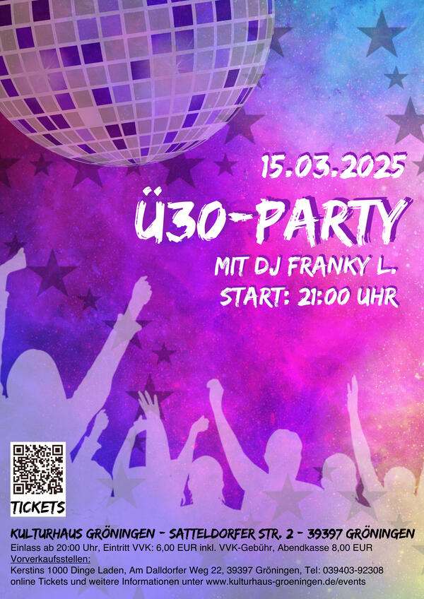 Ü30 Party mit DJ Franky L.