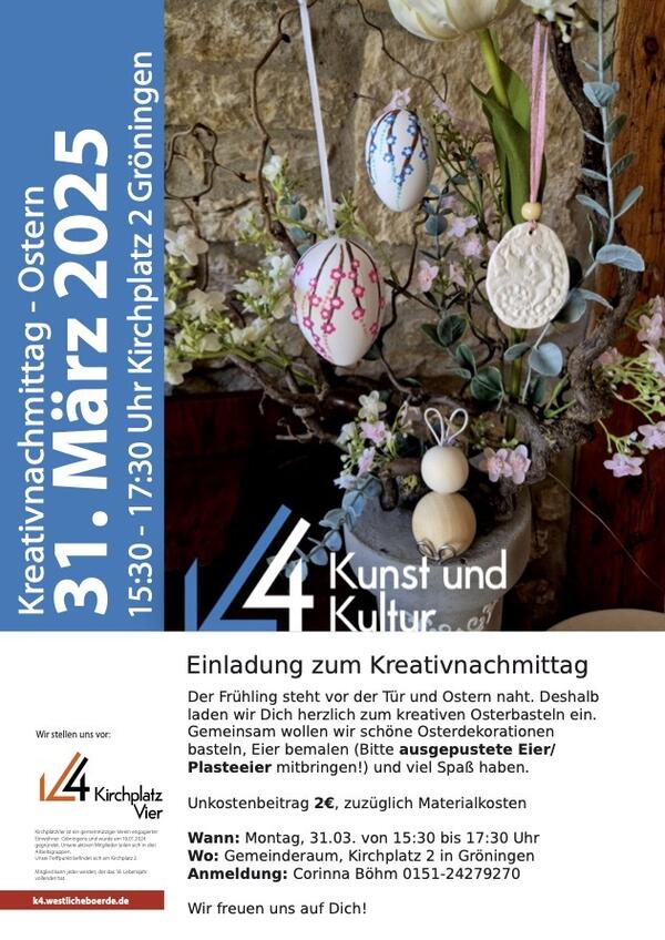 Einladung zum Kreativnachmittag