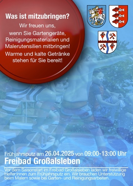 Frühjahrsputz Freibad Großalsleben