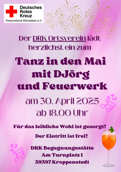 Tanz in den Mai mit Feuerwerk