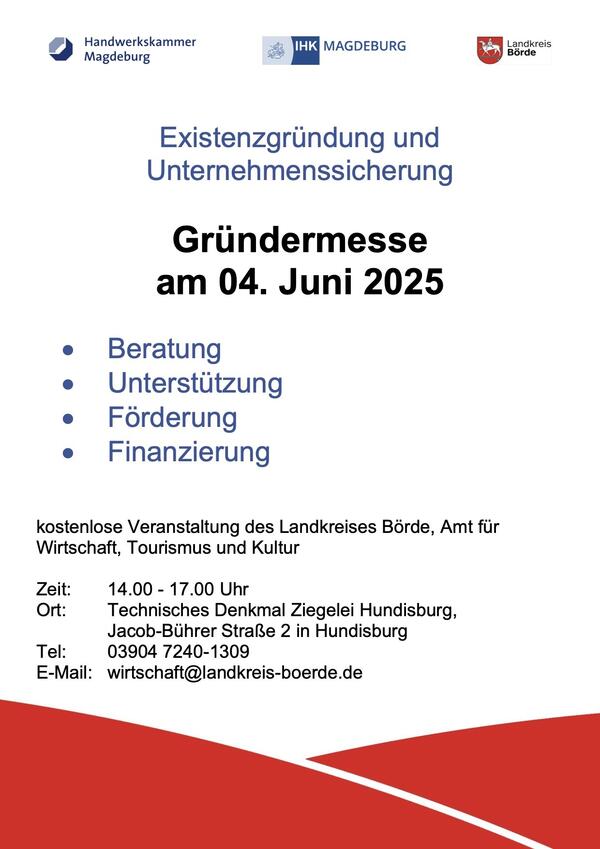 Gründermesse Landkreis Börde
