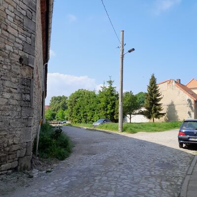 LEADER Fördermittelbescheid für den Grundhaften Straßenausbau Burggraben 2.BA und Sackstraße Gröningen im Areal Edelhof