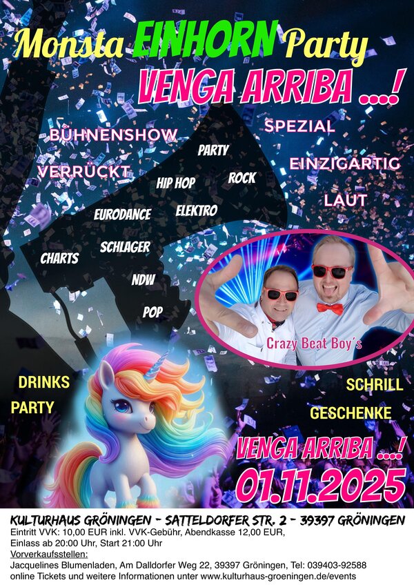 Mega EINHORN Party - VENGA ARRIBA ...!