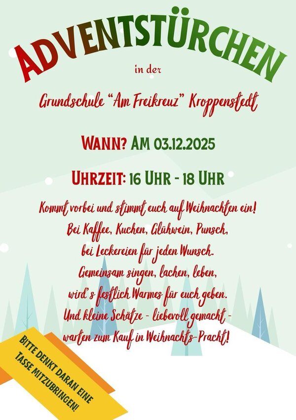 Flyer Adventstürchen