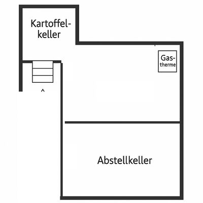 Grundriss Kellergeschoss - Nutz- und Abstellr&auml;ume