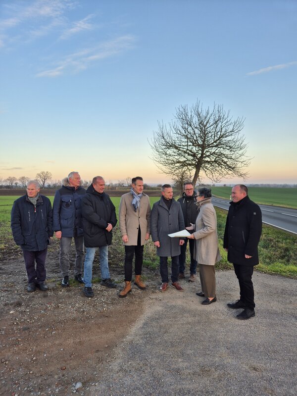 Fördermittelübergabe an der Telegrafenstation Neuwegersleben