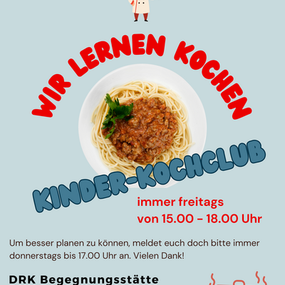 Kinder-Kochclub &raquo;Wir lernen kochen&laquo; in der DRK-Begegnungsst&auml;tte Kroppenstedt