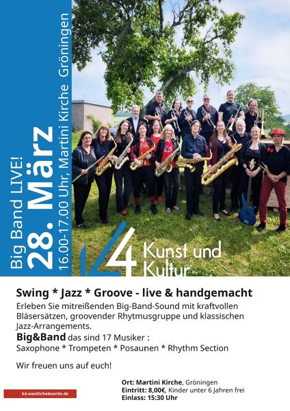 Plakat KirchplatzVier Big&Band