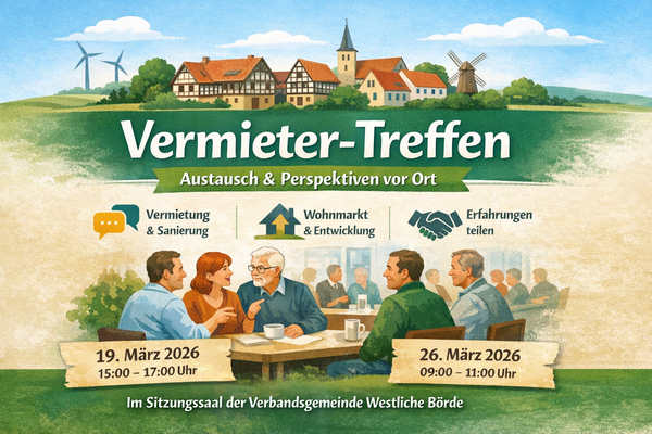 Vermieter-Treffen 2026 in der Verbandsgemeinde Westliche B&ouml;rde in Gr&ouml;ningen