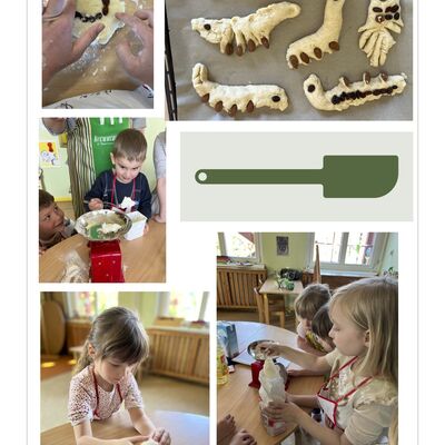 Dino-Kekse backen in der Kita Kroppenstedt - kreatives Lernen in der Westlichen B&ouml;rde