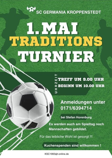 Mai Traditionsturnier in Kroppenstedt - Fu&szlig;ball, Gemeinschaft & Spa&szlig; beim SC Germania