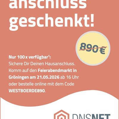 Glasfaseraktion DNS:net in der Westlichen B&ouml;rde