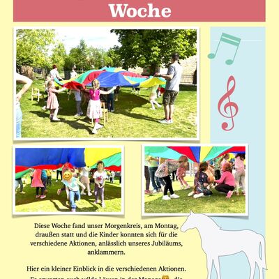 Kita-Jubil&auml;um in der Westlichen B&ouml;rde - Kinder erleben gemeinsame Aktionen im Morgenkreis