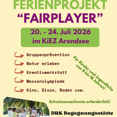 Ferienprojekt Fairplayer 2026 im KiEZ Arendsee