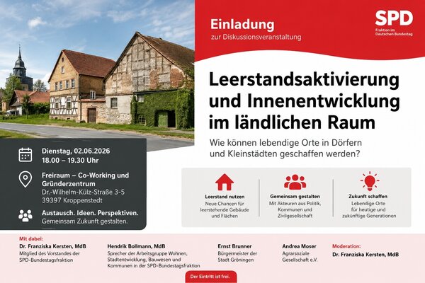 Leerstandsaktivierung und Innenentwicklung im l&auml;ndlichen Raum Kroppenstedt