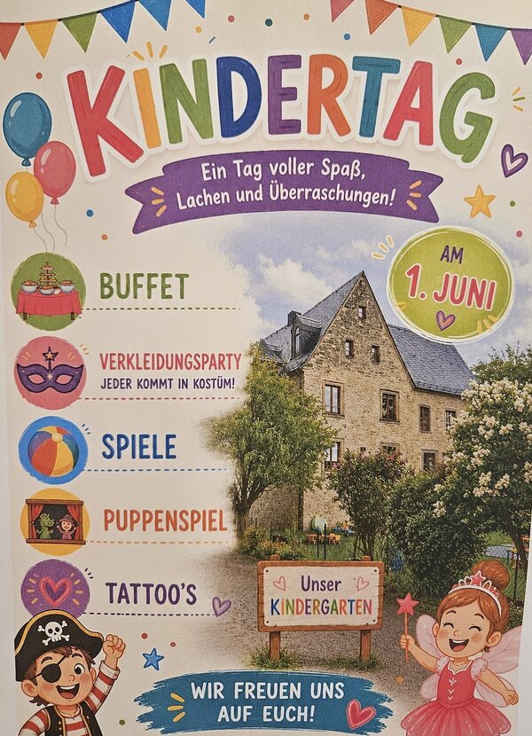 Kindertag in der Kita &raquo;Schloss Trautenburg&laquo; in Ottleben